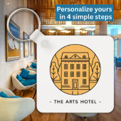 Porte-clés Entreprise moderne QR Code Logo promotionnel