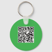 Porte-clés Entreprise promotionnelle de code QR vert (Verso)