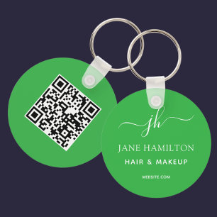 Porte-clés Entreprise promotionnelle de code QR vert