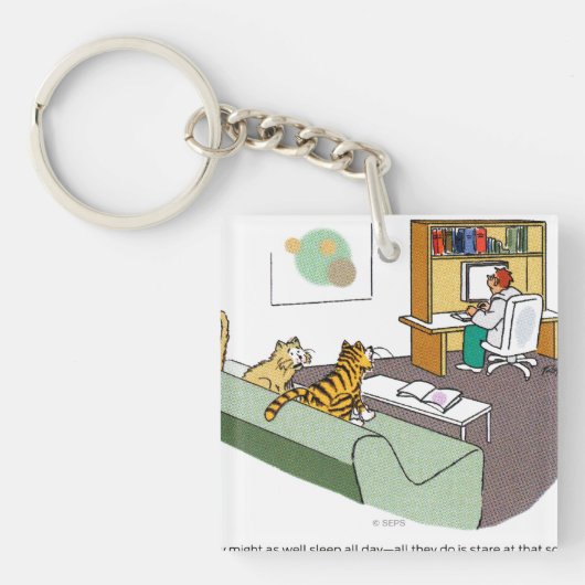 Porte-clés Entretien de chat (Devant)