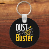 Porte-clés Entretien Ménage Nettoyage Lady Dust Buster (Recto)