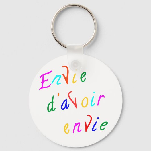 Porte-clés envie d'avoir envie (Recto)