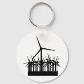 Porte-clés environnement d'énergie éolienne (Recto)