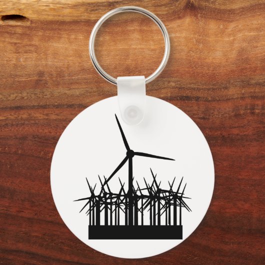 Porte-clés environnement d'énergie éolienne (Recto)