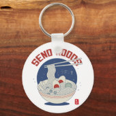 Porte-clés Envoyer Noods Japonais Soupe Ramen (Recto)