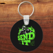 Porte-clés Envoyer Quatre Routeurs ATV Quad Vélo Rider (Recto)