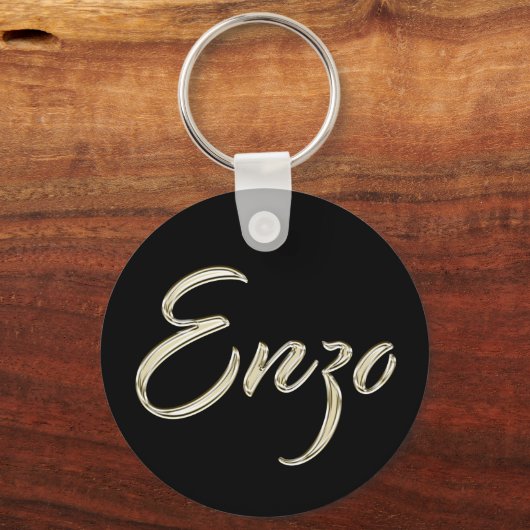 Porte-clés Enzo Whitegold Button (Recto)