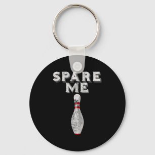 Porte-clés Épargnez-moi équipe de bowling drôle vintage