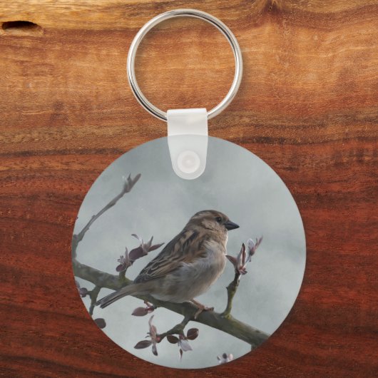 Porte-clés Épervier sur la branche (Verso)