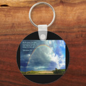 Porte-clés Éphésiens 2:8 Arc-en-ciel (Recto)