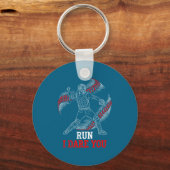 Porte-clés Epic I Run You Dare Baseball Players Catcher Fans (Recto)