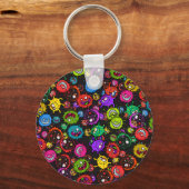 Porte-clés Épidémie bactérienne Cartoon Germ Explosion (Recto)