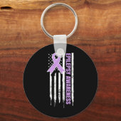 Porte-clés Epilepsie Conception de Conscience Patriotique US  (Recto)