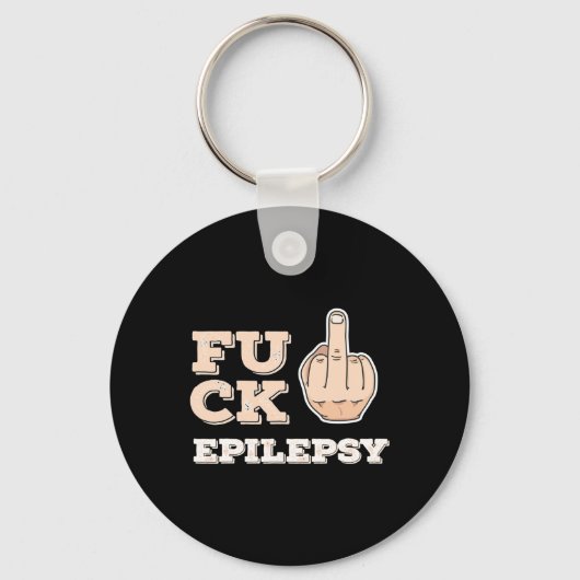 Porte-clés Épilepsie de combat - Sensibilisation aux combatta (Recto)
