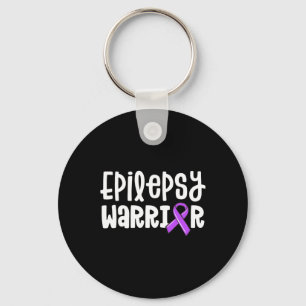 Porte-clés Epilepsie Guerrier Enfants Purple Ribbon Sensibili