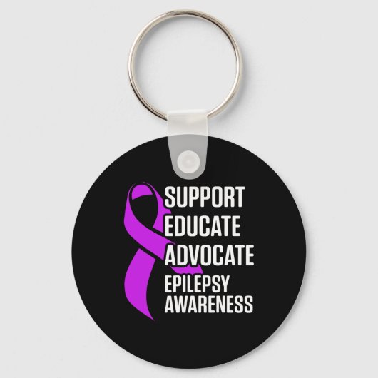 Porte-clés Epilepsy Awareness Educate Epileptic Warrior Survi (Recto)