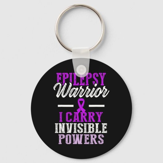 Porte-clés Epilepsy Awareness Epileptic Warrior Survivor 11  (Recto)