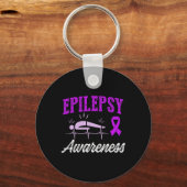 Porte-clés Epilepsy Awareness Epileptic Warrior Survivor 25 (Recto)