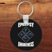 Porte-clés Epilepsy Awareness Specialize Epileptic Warrior Su (Recto)