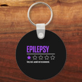 Porte-clés Epilepsy Awareness Succeed Epileptic Warrior Survi (Recto)