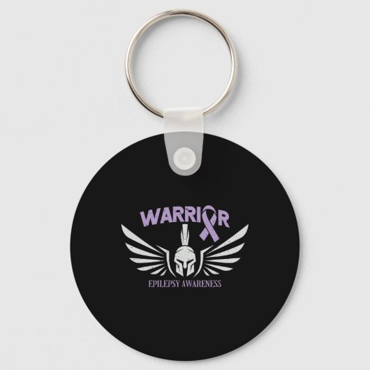 Porte-clés Epilepsy Awareness Warrior Ribbon (Recto)