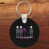 Porte-clés Epilepsy maman guerrier conscience violet hallowee (Recto)