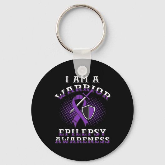 Porte-clés Epilepsy Warrior Epilepsia Epilepsie Epileptic Sei (Recto)