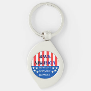 Porte-clés Épingle Sauver l'Amérique