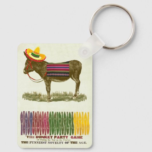 Porte-clés Éplucher la queue sur l'âne (Verso)