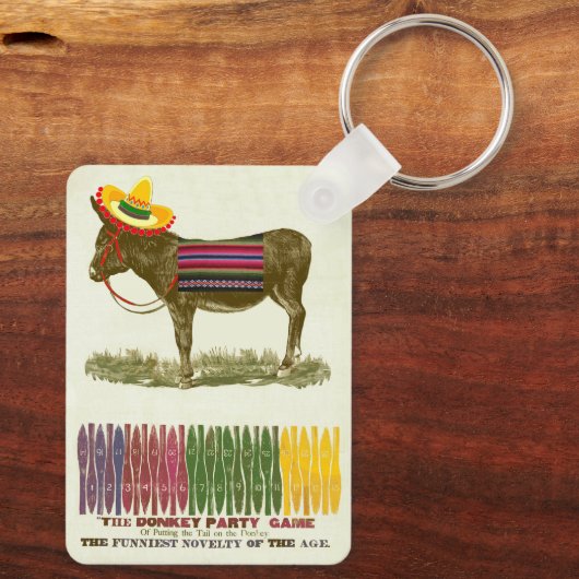 Porte-clés Éplucher la queue sur l'âne (Verso)