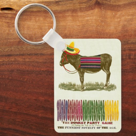 Porte-clés Éplucher la queue sur l'âne (Recto)