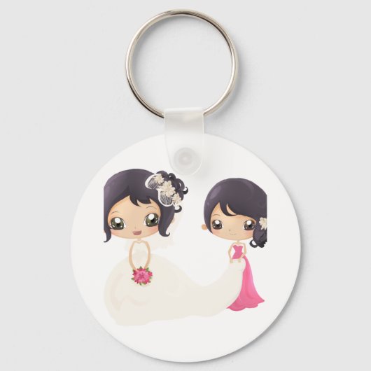 Porte-clés Épouse et femme d'honneur (Recto)