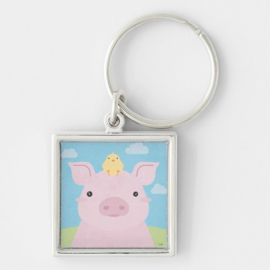 Porte-clés Époux - Piglet & Chick (Devant)