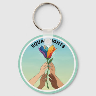 Porte-clés Equal Rights Rainbow Flower – Diversity and Unity