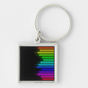 Porte-clés équalisateur arc-en-ciel