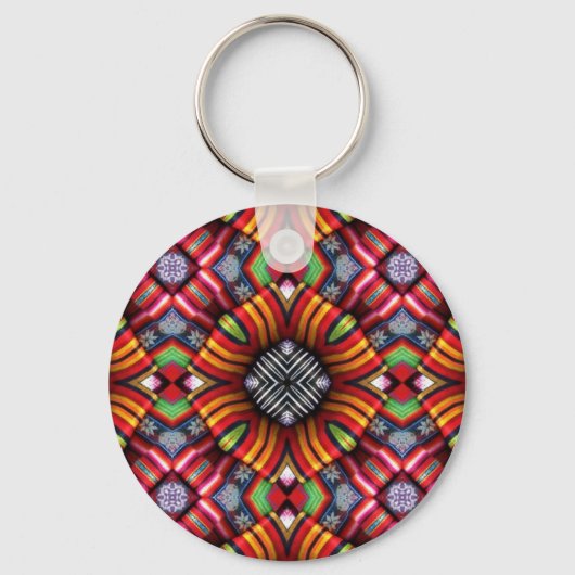 Porte-clés Equateur Abstrait (Recto)