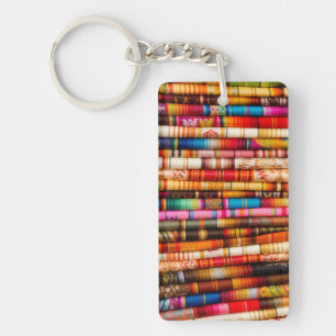 Porte-clés Équateur, région de Quito, marché d'artisanat d'Ot