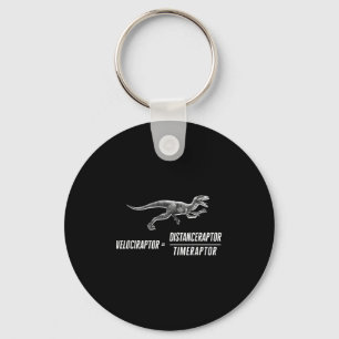 Porte-clés Équation du Geek math Dinosaur Velociraptor V2