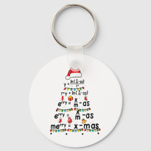 Porte-clés Équation Math Joyeux X mas Funny Enseignant Math C