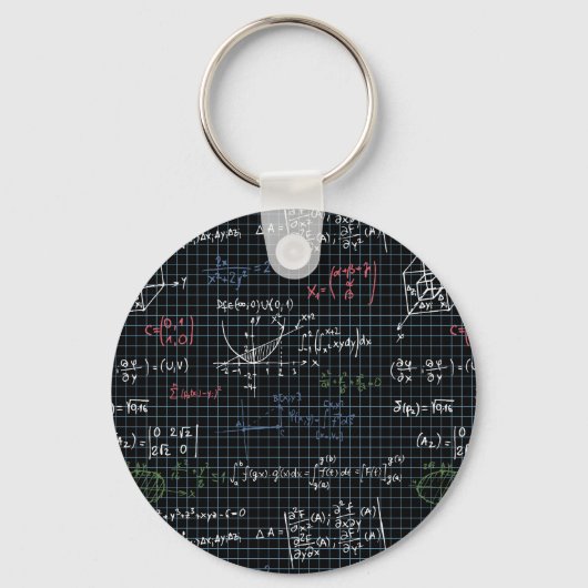 Porte-clés Equation mathématique pour Geek de mathématiques E (Recto)