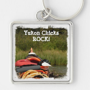Porte-clés Équilibre de kayak ; ROCHE de poussins du Yukon