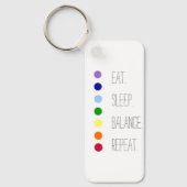 Porte-clés Equilibre de sommeil Manger Design Chakra simple (Recto)