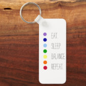Porte-clés Equilibre de sommeil Manger Design Chakra simple (Recto)