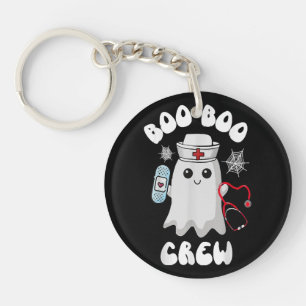 Porte-clés Équipage Boo Boo Infirmière Mignonne Fantôme Drôle
