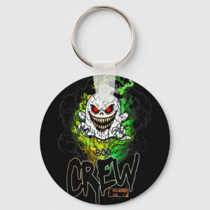 Porte-clés Équipage Boo fantôme noir Halloween fantôme vêteme
