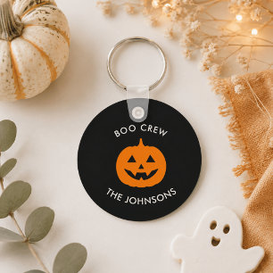 Porte-clés Équipage de Boo personnalisé minimaliste Halloween