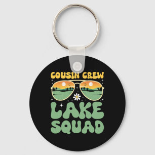 Porte-clés Équipage de cousins Lake Squad Sunset Famille Camp