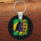 Porte-clés Équipe brésilienne de boxe Brésil Drapeau Gants de (Recto)