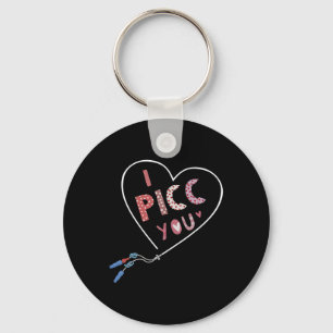 Porte-clés Équipe d'accès vasculaire de la Saint-Valentin du