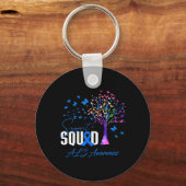 Porte-clés Équipe D'Appui À La Sensibilisation À L'Als (Recto)